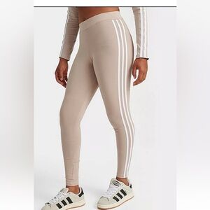 adidas Originals Women's Leggings 3-Stripes Tight Wonder Beige  XS IP3096 New